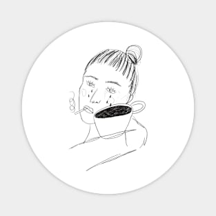 Mittee ArtPiece "Sad Girl II" Magnet